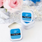 Mini Square Personalized Candle Wedding Favors