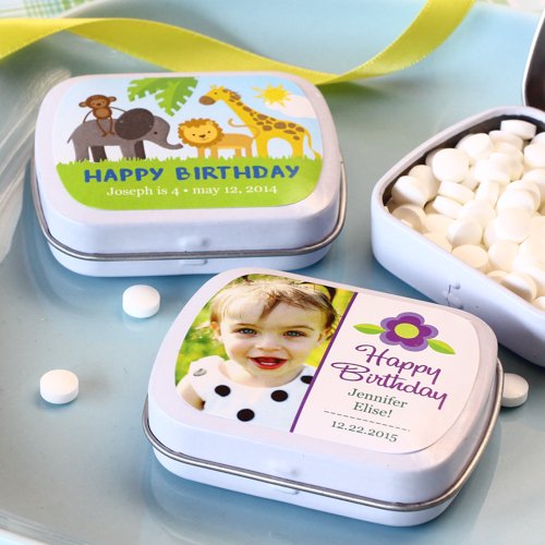 Exclusive Personalized Birthday Party Mint Tins