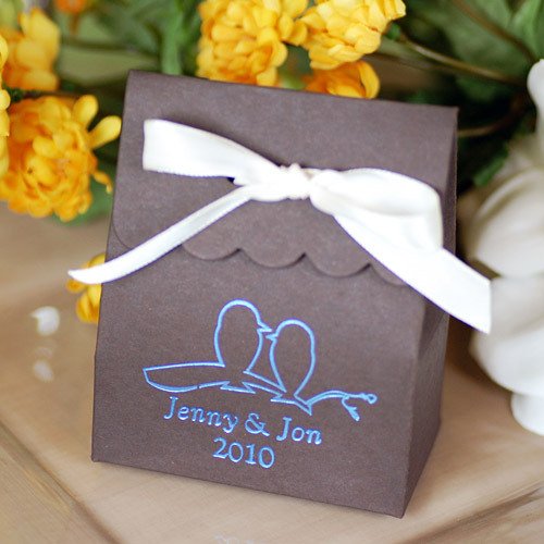 Personalized Scalloped Favor Bag