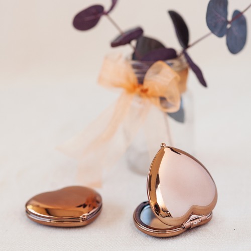 Heart Shaped Compact Mirror