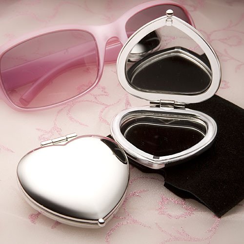 Heart Shaped Compact Mirror