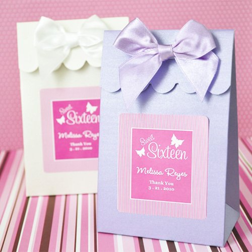 Personalized Sweet Sixteen Favor Bags