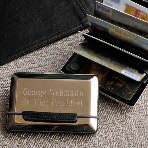 Engraved Expandable Card Case