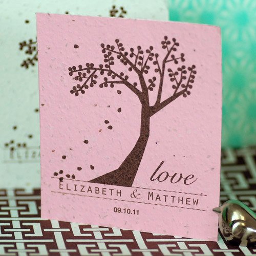 Personalized Plantable Celebration Seed Card Favor