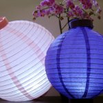 Color Paper Round LED Battery Lantern