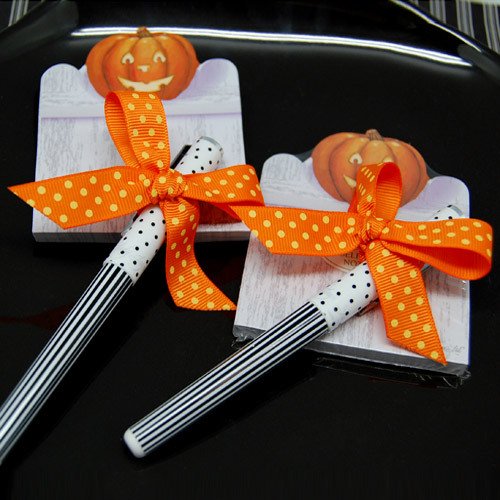 Halloween Pen and Sticky Notes Favors