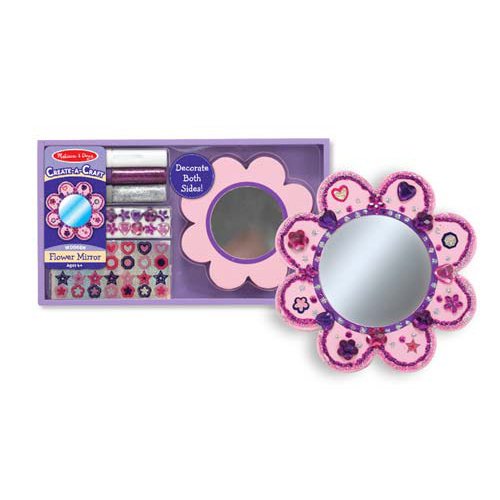 Decorate Your Own Flower Mirror Party Favor