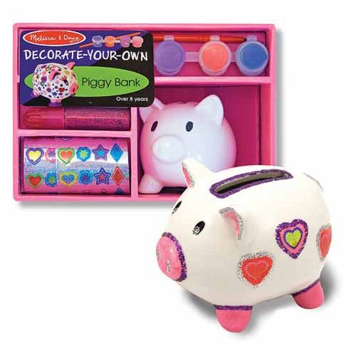 Decorate Your Own Piggy Bank Party Favor