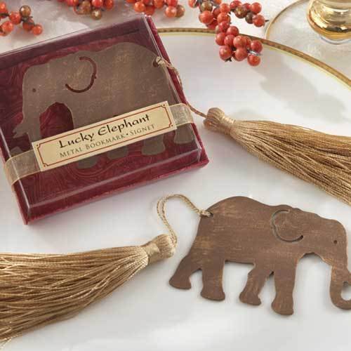 Lucky Elephant Bookmark Favor