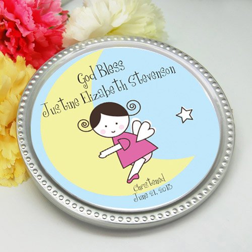 Personalized Baptism Chocolate Disc Favor