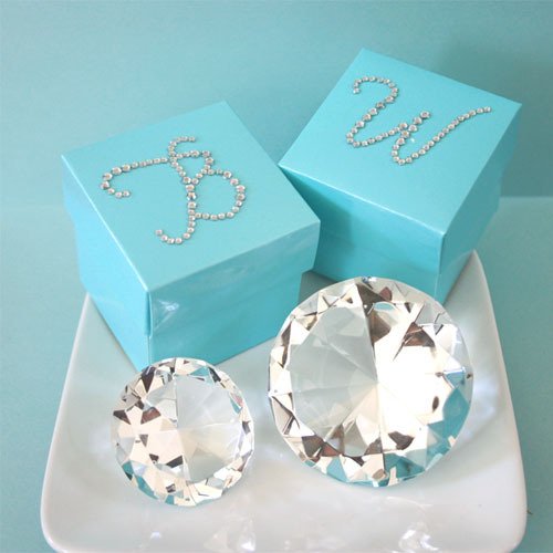 Rhinestone Monogram Labels