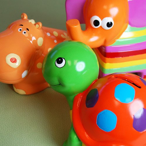 Hand Painted Animal Banks
