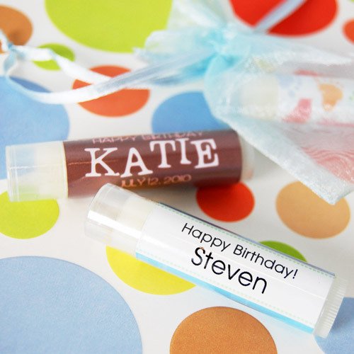 Personalized Lip Balm Birthday Favor