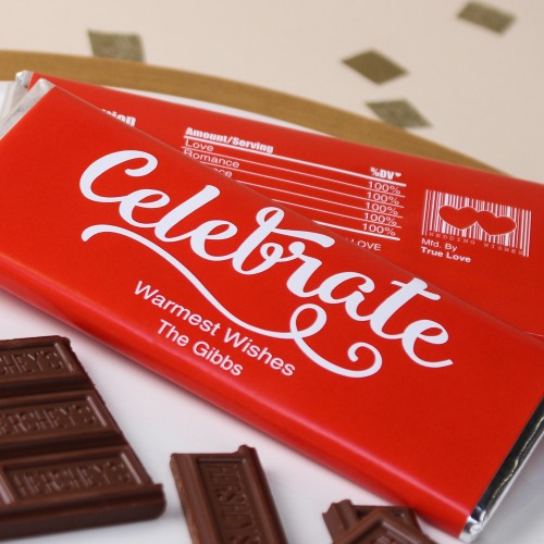 Personalized Holiday Hershey's Chocolate Bars