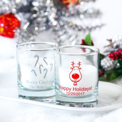 Holiday Shot Glass Votive Holder