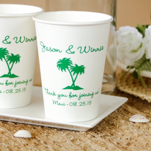 Personalized Wedding Paper Cups
