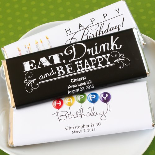 Personalized Birthday Hershey's Chocolate Bars