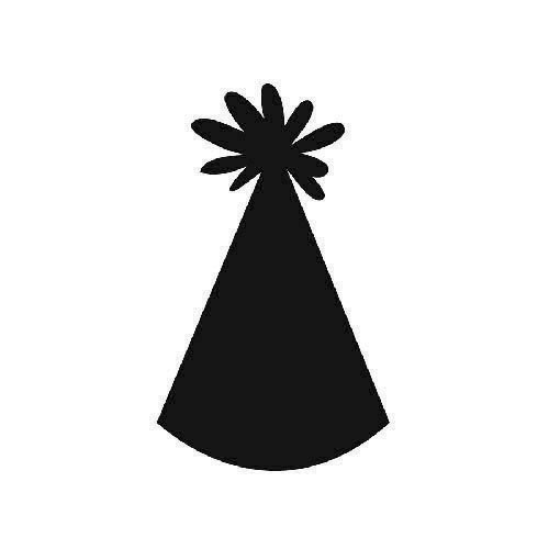 party hat clipart black and white - photo #22