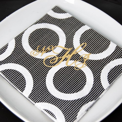 Personalized Pattern Wedding Napkins