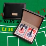 Personalized Leather Playing Card Case