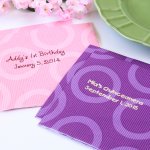 Personalized Pattern Birthday Napkins