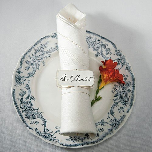 Die-cut Napkin Ring Place Cards