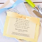 Personalized Baby Shower Plantable Seed Poem Favor