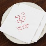 Personalized Bridal Napkins