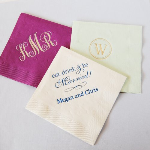 Personalized Bridal Napkins