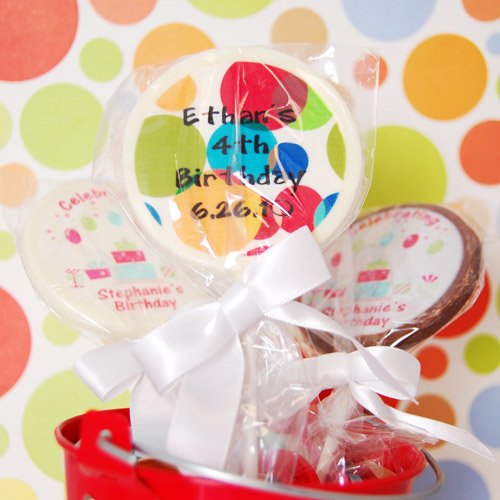 Personalized Chocolate Birthday Lollipop