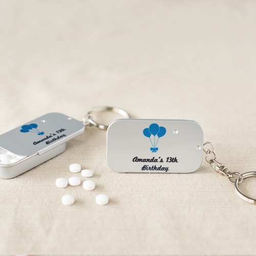 Personalized Birthday Mint Tin Keychain