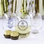 Personalized 9 oz. Birthday Stemless Wine Glass