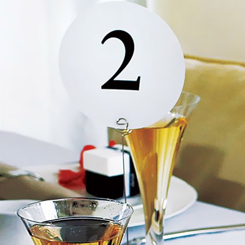 Round Table Number Cards