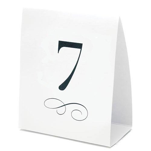 Tent Style Table Number Cards