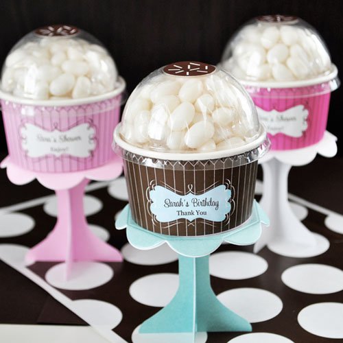 Personalized Birthday Cupcake Candy Favor