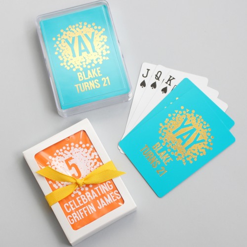 Customized Birthday Playing Cards