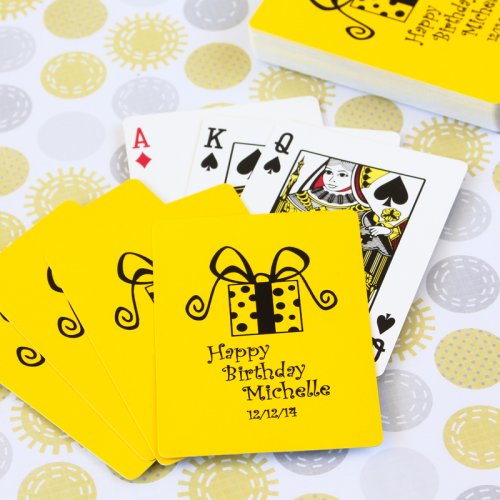 Customized Birthday Playing Cards