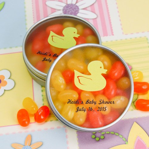 Custom Printed Baby Shower Peek-a-boo Candy Tin