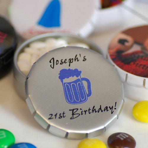 Personalized Snip Snap Birthday Favor Tin