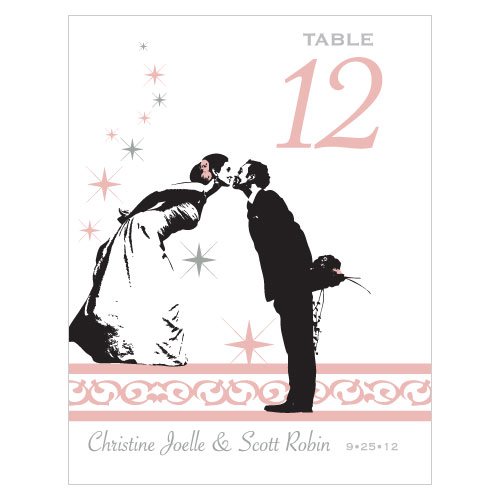 Personalized Vintage Hollywood Table Number Cards