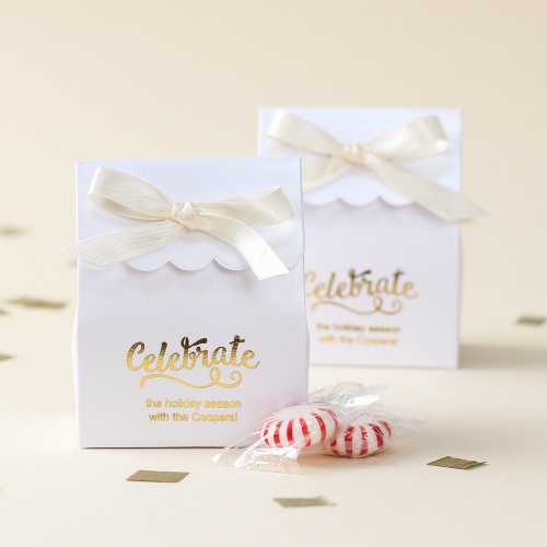 Personalized Scalloped Party Favor Box