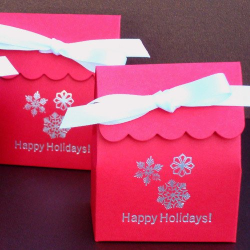 Personalized Scalloped Party Favor Bag