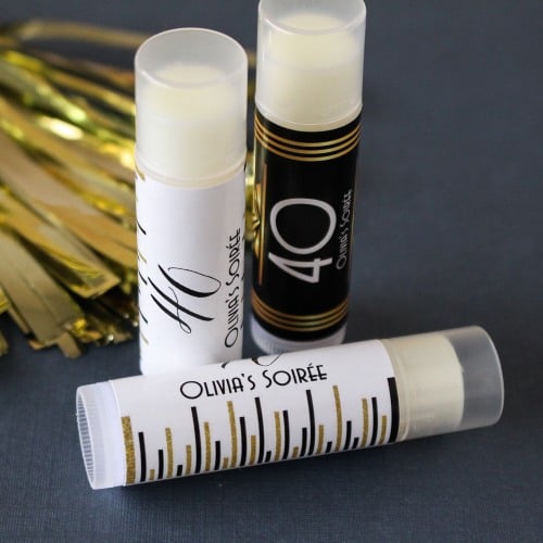 Personalized Lip Balm Birthday Party Favor