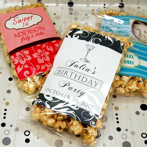 Personalized Birthday Caramel Corn