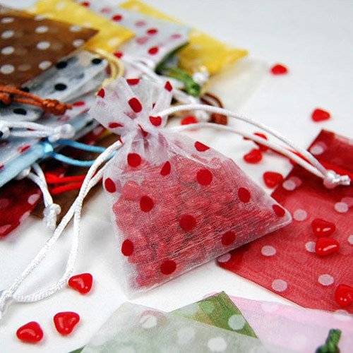 Polka Dots Organza Bags