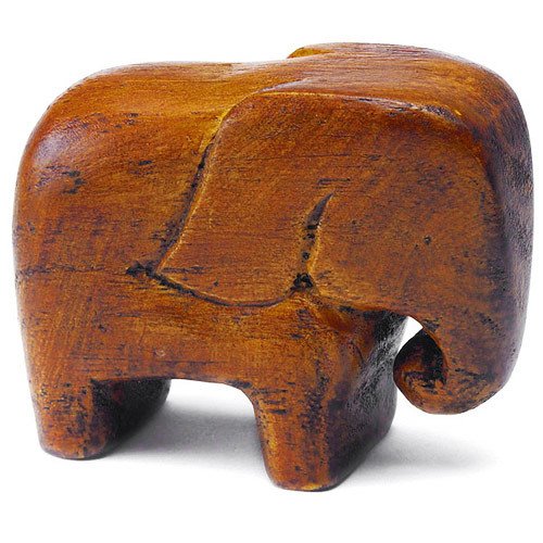 Lucky Mini Wood Elephant Favors