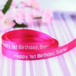 Personalized Ribbon - Double-Faced Satin