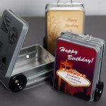 Mini Suitcase Favor Tins