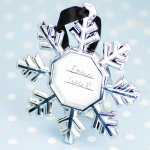 Snowflake Place Card Ornament Frames