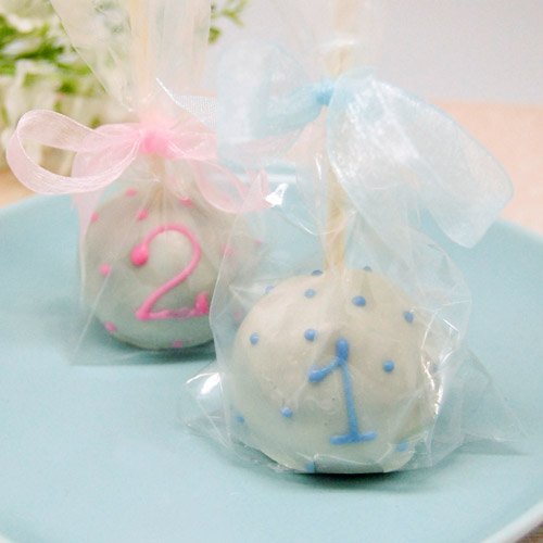 Mini Personalized Baby Brownie Favor Pops